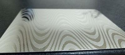 China SS HRC80 0.8mm Patterned Card Lamination Steel Plate for sale