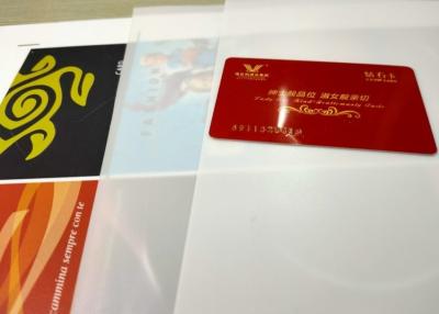China Folha plástica do anti PC do resíduo metálico 50mpa A3 do cartão da identificação de Erfeiting leve à venda