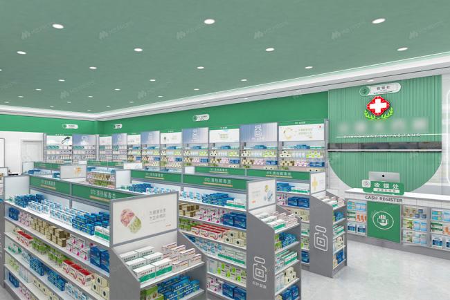 Pharmacy display rack design - interior view 3