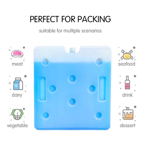 Quality 600ml Reusable Freezer Ice Packs Refreezable Ice Block For Shipping for sale
