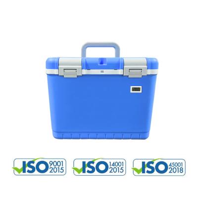 China Multi Functional Hard Cooler 10L Transport Medical Cold Box for sale