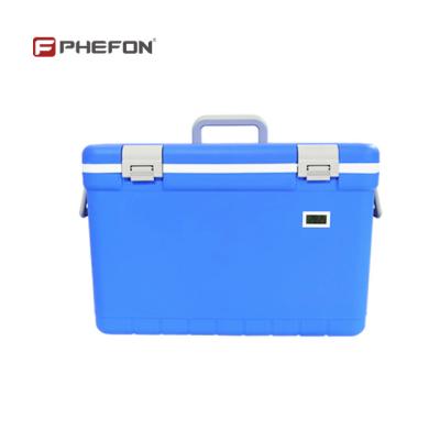 China Caja de refrigerador de plástico de 35L Caja de cadena de frío para vacunas Caja de transporte médico en venta