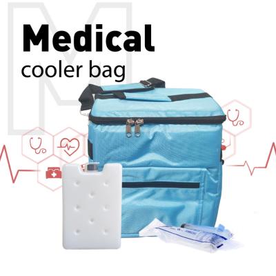 China Green Soft Side Cooler 15L Injection Cooler Bag For Blood Transportation for sale