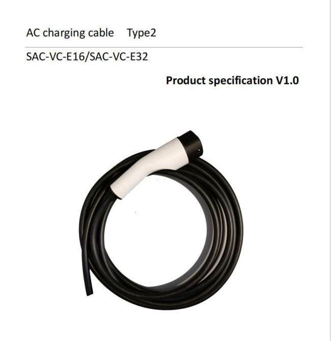 Silver Plated Brass AC EV Charging Cable with ergonomic design and IP67 protection