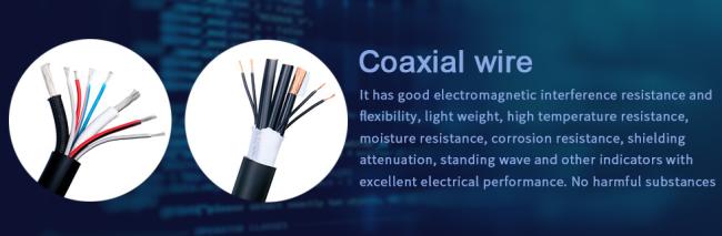 FEP Insulated Electrical Coaxial Tinned Copper Cable for Industrial Power Equipment