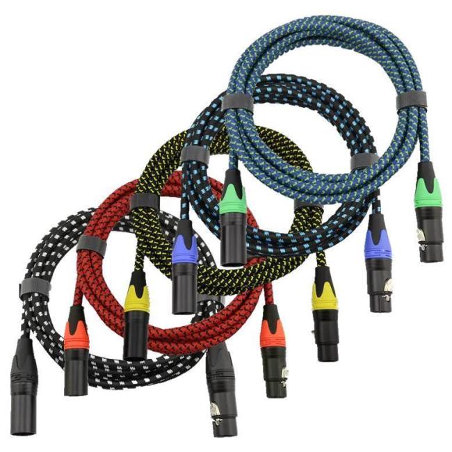 XLR to XLR Cable High Quality 3m 5m 10m 20m 100m Audio Mic Cable Connector Profecional 3 Pin Male to Female Microphone XLR Cable
