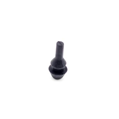 China Black FKM HNBR Rubber Cap Plugs Heat Resistance Rubber Blanking Caps for sale