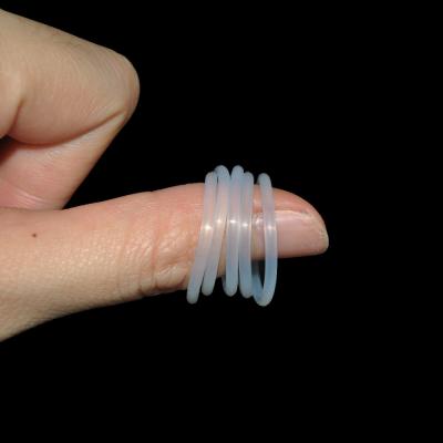 China GMP Factory ISO13485 Registered Medical Food Grade Clear Silicone O Rings for sale