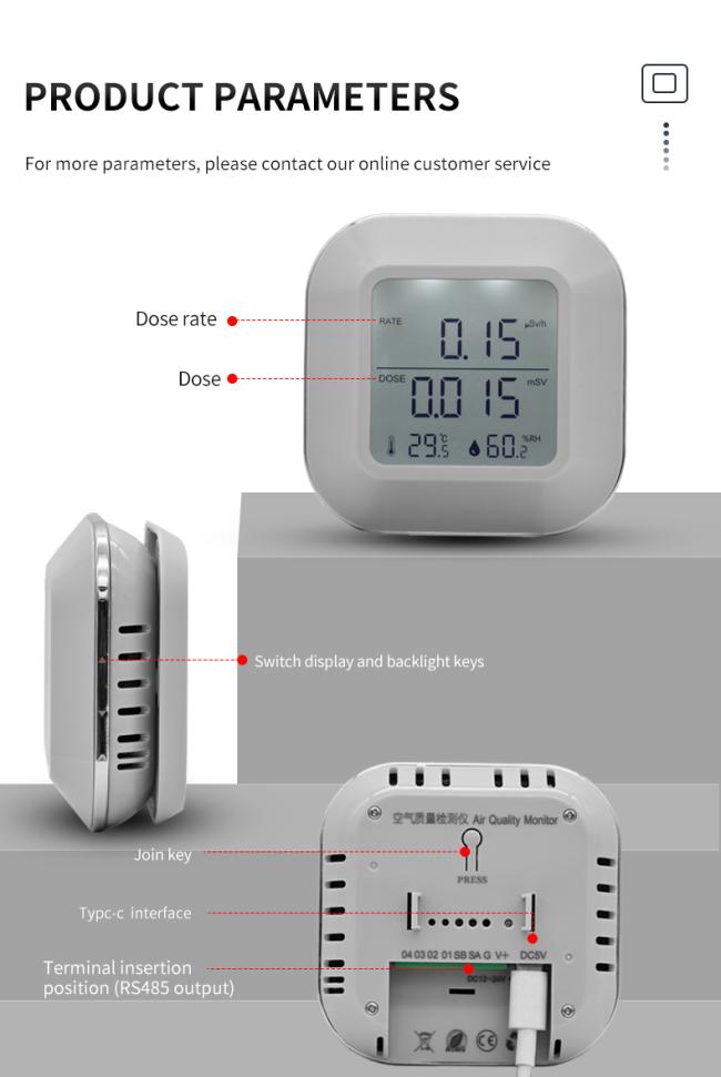Online radiation monitor