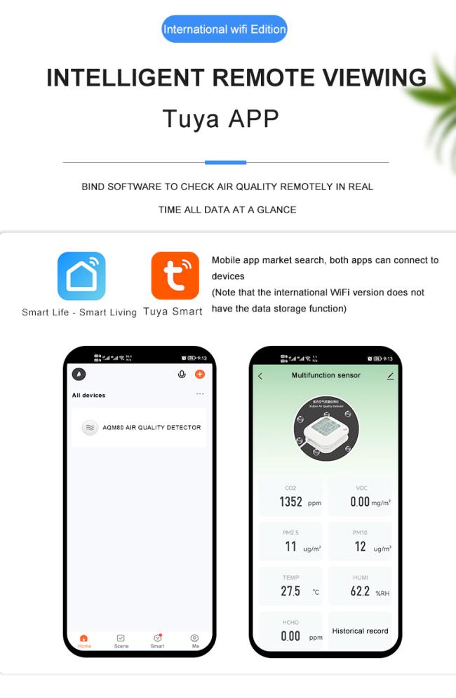 Indoor air quality monitor APP