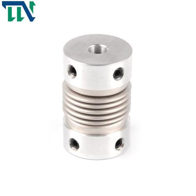 China Stainless Steel Metal Bellows Coupling With Clamping Hub Mechanical 20X32mm for sale