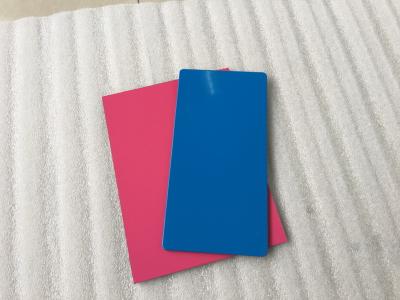 China Blue / Pink Aluminum Composite Wall Panels , Aluminum Panels For Buildings  for sale