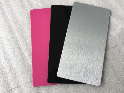 China Pink / Black Exterior Insulated Wall Cladding Panels High Intensity 5mm Thickness for sale
