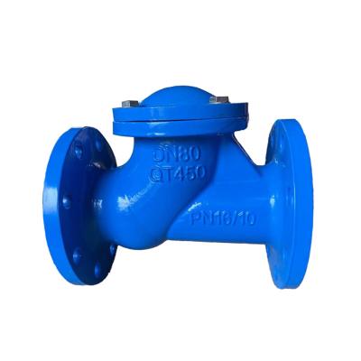 China Ductile Nodular Cast Iron Check Valve DN50 Swing Wafer Rubber Disc Check Valve for sale