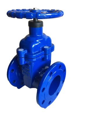 China 16 Bar Cast Iron Nrs Resilient Seat Wedge Gate Valve for sale