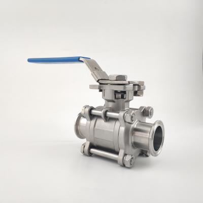 China Ball Type Stainless Steel Valves Metal Sus 304 Sanitary Weld Connection for sale