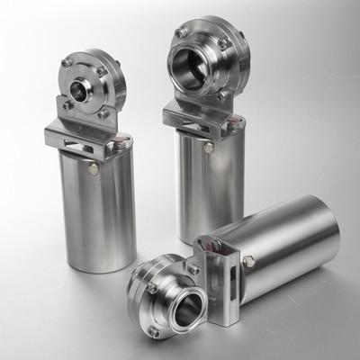 China Válvulas de acero inoxidable accionadas por aire Control neumático Tamaño personalizado en venta