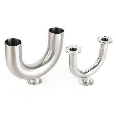 China Clamped Stainless Steel U Pipe , Mirror Polished SS304 Stainless Steel Tee Fittings for sale