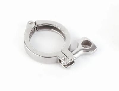 China Heavy Duty Stainless Steel Pipe Clamps Middle Type Single Pin Sanitary for sale