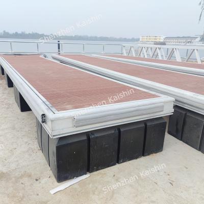 China Muelle modular flotante del puerto deportivo del muelle del puente de plataforma de la estructura sólida para el astillero en venta