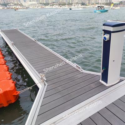 China Aluminum Alloy Floating Dock Design Marine Grade Yacht Berth Marina Gangway for sale