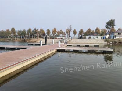 China Durability Marine Aluminum Floating Dock WPC Decking Finger Dock for sale