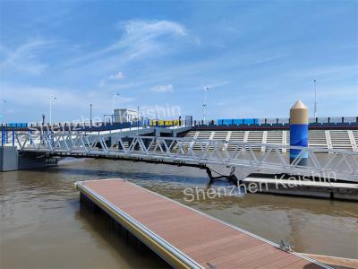 China Aluminum Alloy Floating Dock Walkway Pontoon Pier Custom Marine Pontoon for sale