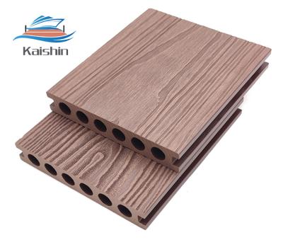 China WPC Marine Floating Plastic Wpc Decking Floor Panel 150×23mm for sale