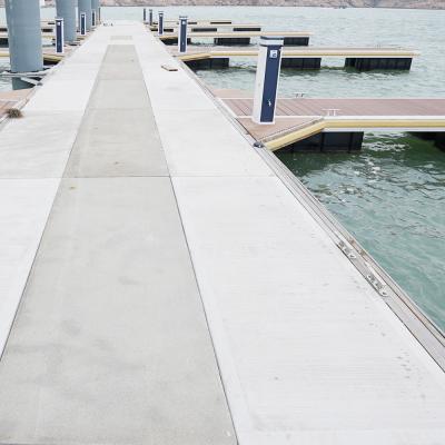 China Lake Pile Cap Floating Bridge / Waterproof Floating Platform Pontoon Bridge for sale