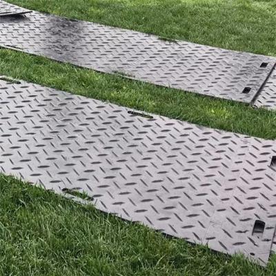 China Temporary Access HDPE Synthetic Lawn Swamp Mats For Heavy Duty Equipment for sale