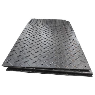 China Hard Plastic Floor Portable Roadways Mat Hdpe Ground Protection Road Mats for sale
