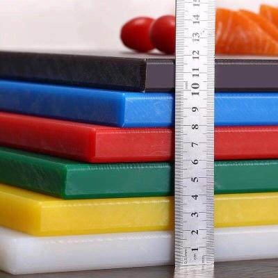 China placa de corte colorida bacteriana do plástico de polietileno do alto densidade de 20mm anti à venda