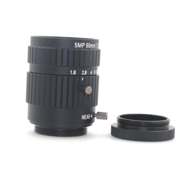 5MP 50mm Fixed Focus CS, C Mount for CCTV Camera Lens for cctv Industrial Microscope Camera 5MP 50mm Fixed Focus CS, C Mount for CCTV Camera Lens for cctv Industrial Microscope Camera