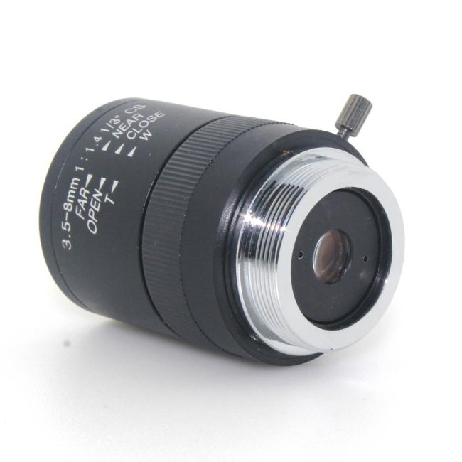 3.5-8mm HD surveillance lens CS interface 1/3 Machine vision lens megapixel Manual aperture Manual focus lens 3.5-8mm HD surveillance lens CS interface 1/3 Machine vision lens megapixel Manual aperture Manual focus lens