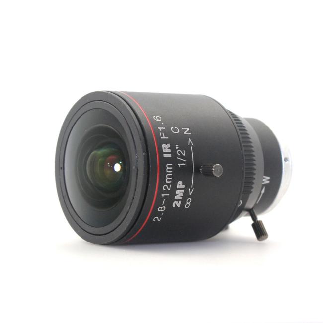 2.0 Mega Pixel Varifocal CCTV C Lens 2.8-12mm with 1/2" C Mount Lens for IP Camera 2.0 Mega Pixel Varifocal CCTV C Lens 2.8-12mm with 1/2" C Mount Lens for IP Camera