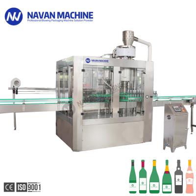 China Automatic Glass Bottle Corktails Non Gas Liquid Filling Machine for sale