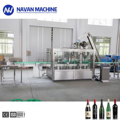 China Automatic Glass Bottled 3 In 1 Wine Washing Filling Capping Machine for sale