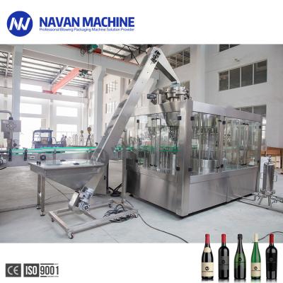 China Automatic Washing Filling Capping Glass Bottle Wine Filling Machine for sale