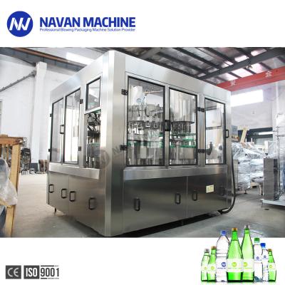 China Auto 18 Heads Glass Bottle Carbonated Drink Washing Filling Capping Machine for sale
