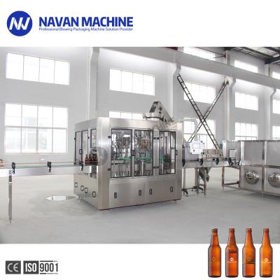 China Monoblock 0-2L Glass Bottle Carbonated Sparkling Drink Filling Machine for sale