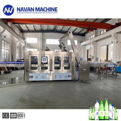 China 6000-8000BPH Glass Bottle Carbonated Sparkling Drink 3 In 1 Filling Machine for sale