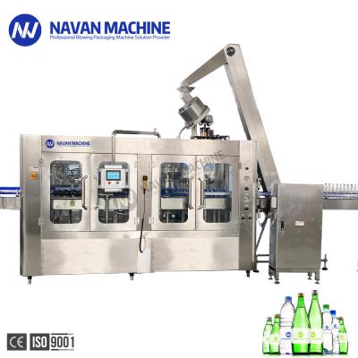 China Automatic 0-2L Glass Bottle Carbonated Sparkling Drink 3 In 1 Filling Machine for sale
