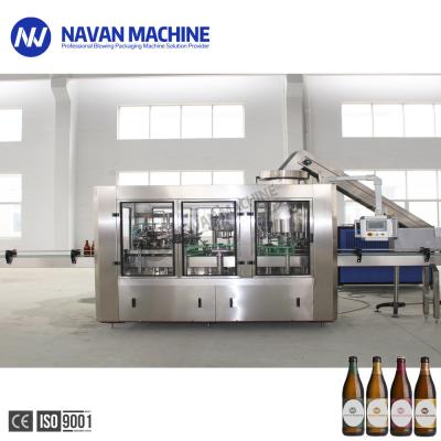 China Automatic Glass Bottled Beer Filling Machine  Balanced Pressure Monoblock Filler for sale