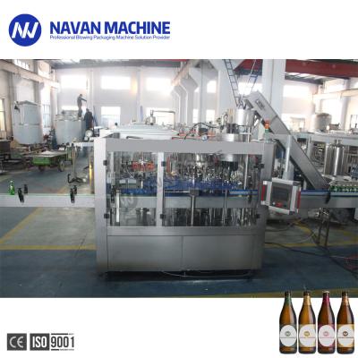 Chine Ligne automatique de haute qualité de production à la machine de remplissage de bouteilles en verre de bière à vendre