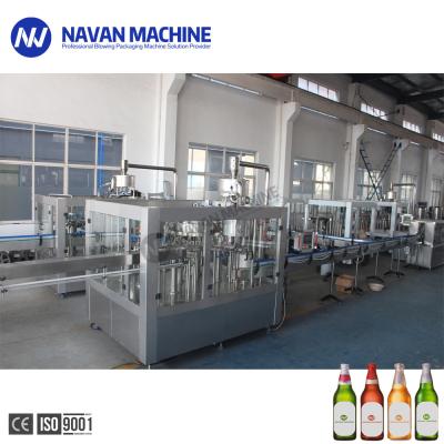 Китай Автоматическая завалка машины завалки пива и покрывая машина для стекла/пластиковой бутылки продается