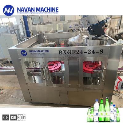 China Automatic Glass Bottle Non Gas Liquid Washing Filling Capping Machine for sale