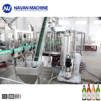 China Máquina de rellenar de la cerveza de aluminio automática del casquillo de la botella de vidrio de 18 cabezas en venta