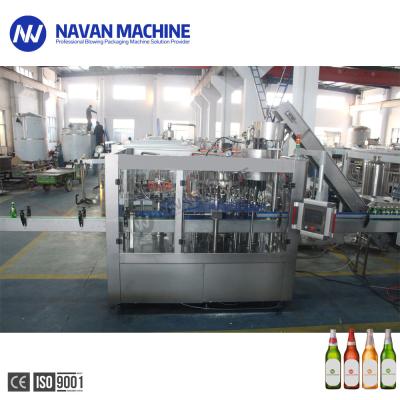 China Máquina de rellenar de acero inoxidable de la cerveza equilibrada de la presión de 304 18 cabezas de la cerveza de la máquina auto del llenador en venta
