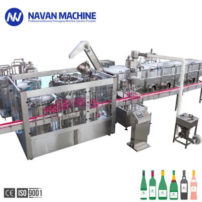 China 8000-9000BPH Small Glass Bottle With Aluminum Cap Washing Filling Capping Machine for sale
