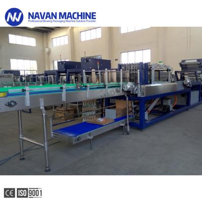 China Full Automatic Half-Tray Cans Bottles Film Heat Tunnel Shrink Wrapping Packing Machine for sale